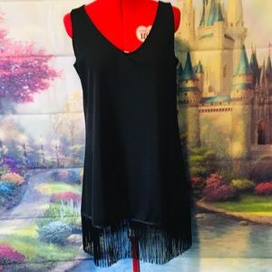 Wear Abouts Women’s Sleeveless Dress with Fringes